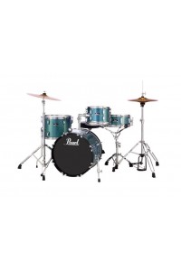 Pearl Roadshow RS584C/C 4-piece Complete Drum Set with Cymbals - Aqua Blue Glitter